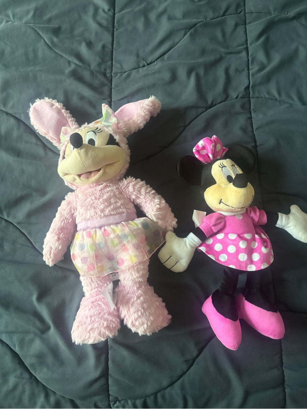 Disney Pink Minnie Mouse Plush Duo - Polka Dot Dress & Bunny Outfit